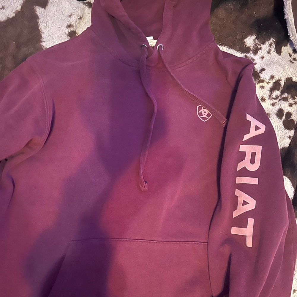 Ariat Maroon Hoodie with Logo